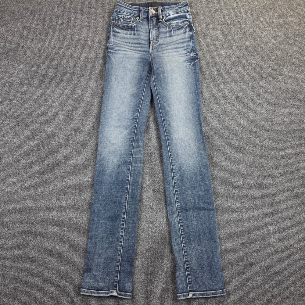 Buckle Black Fit No. 35 Straight Leg Jeans Womens 22 x32 Dark Wash Denim Stretch
